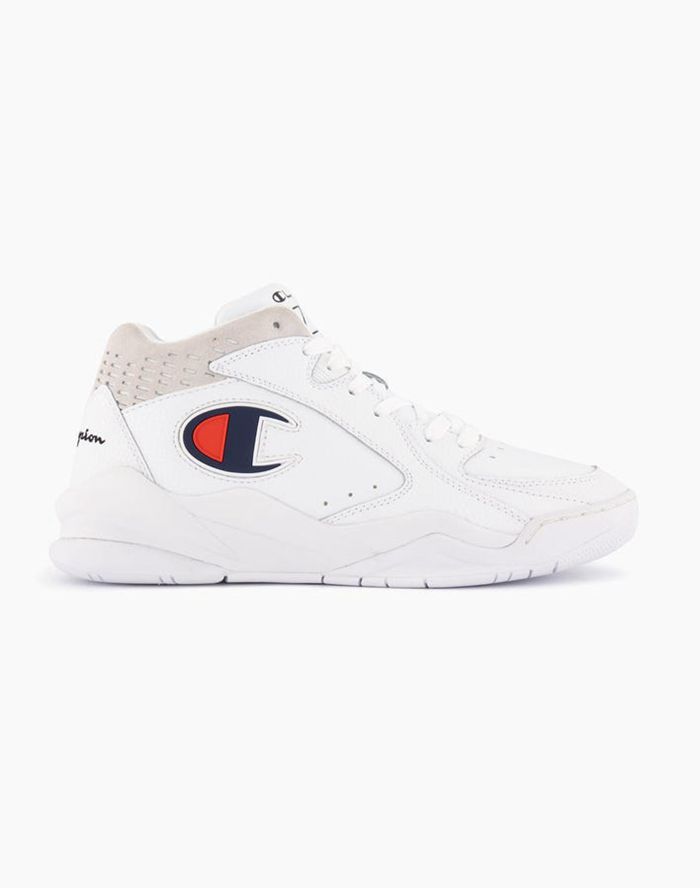 Champion Herre Sneakers Hvide - Zone 93 Mid-Cut - Danmark QLO-972803